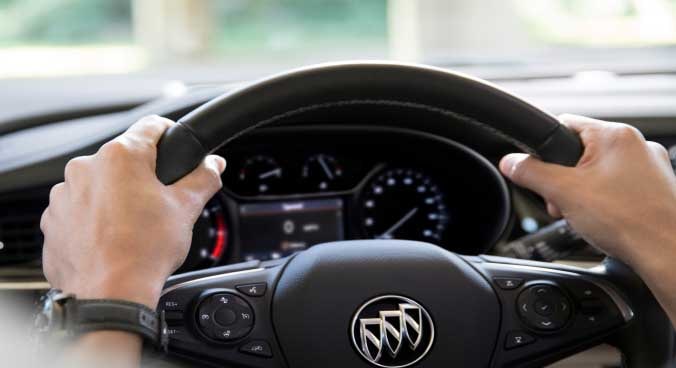 Close-up of the Cluster Gauge in a Buick Vehicle