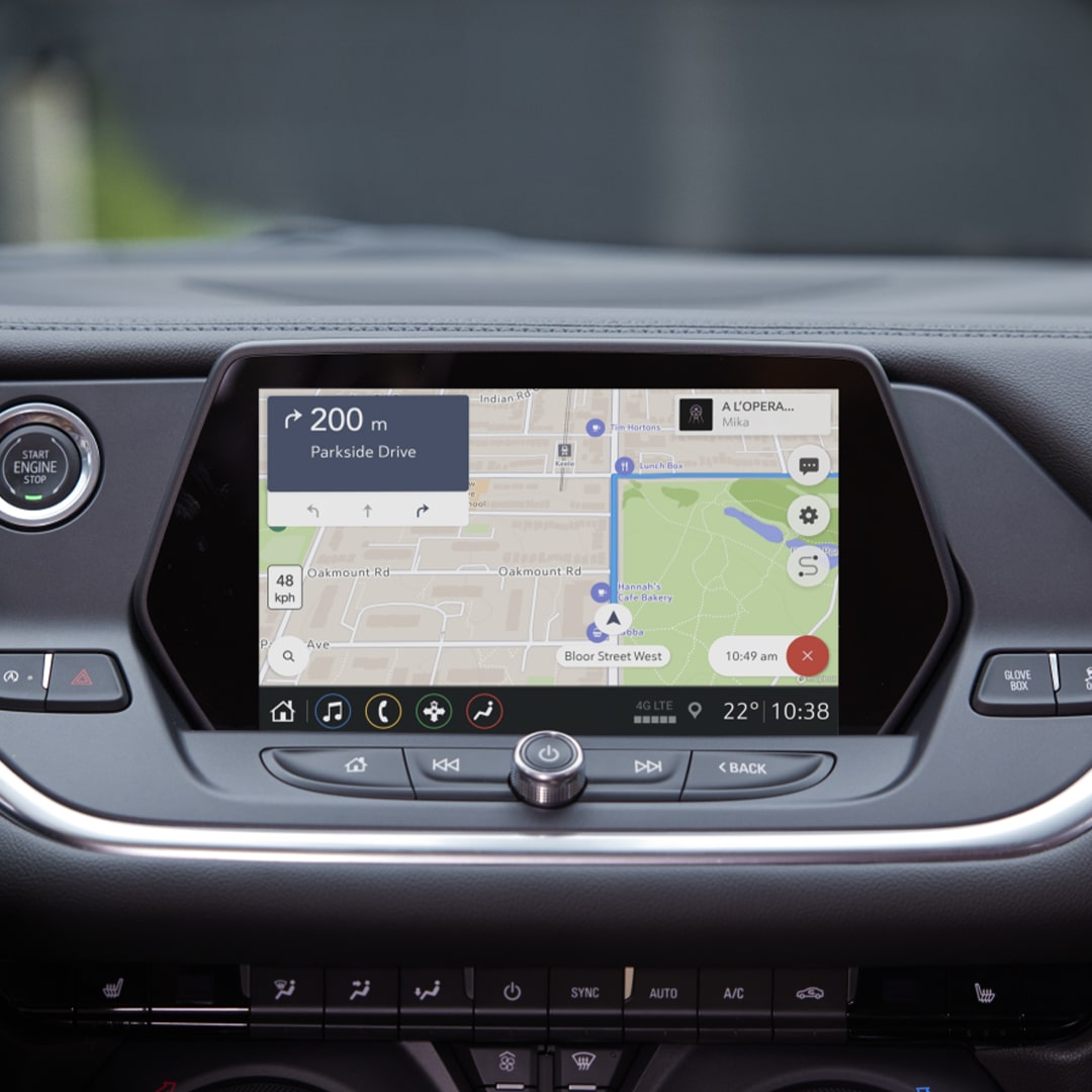 OnStar Maps Feature on the GM Infotainment System