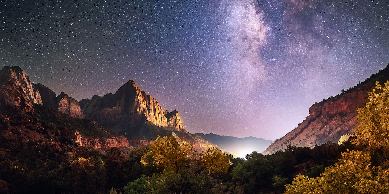 Mountain View at Night