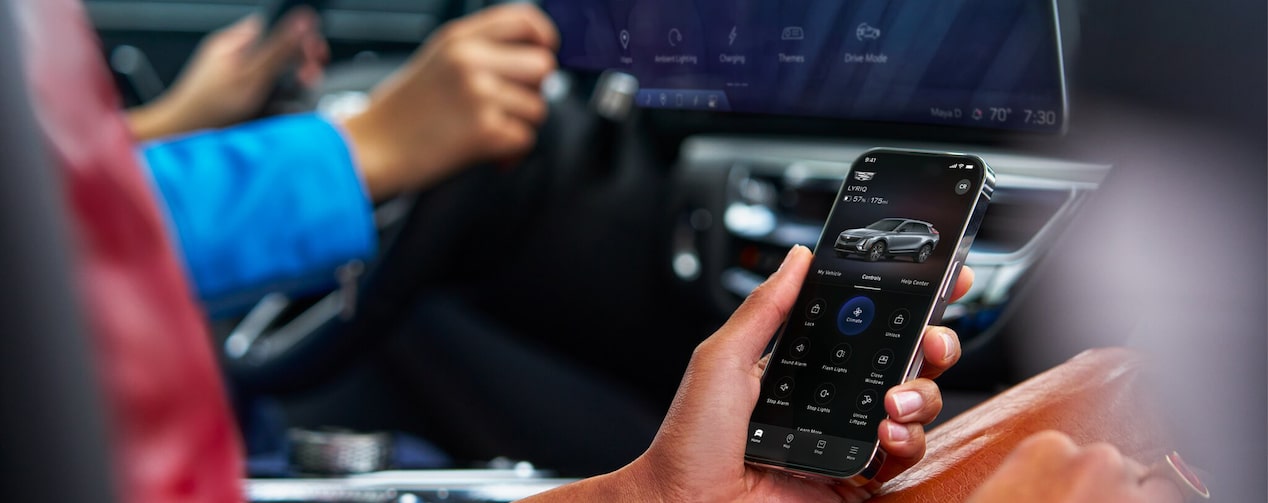 Person Sitting in Passenger Seat Using Smartphone